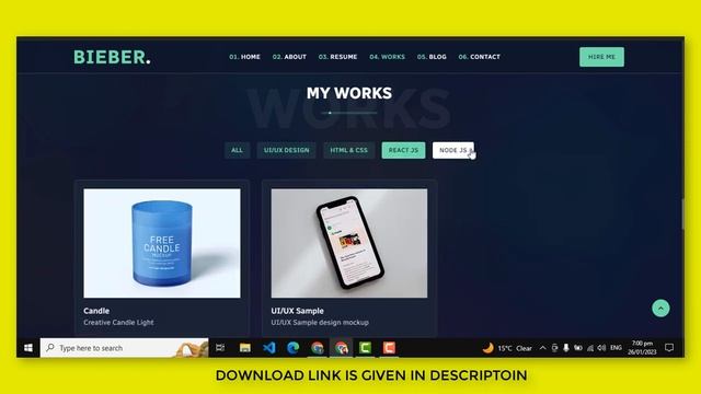 React Js Personal Portfolio Template Source Code смотреть онлайн