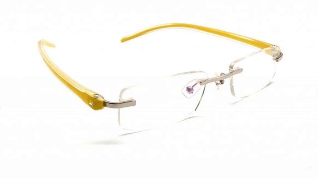 Yellow Rimless Computer Glasses with Anti Glare Lenses 9027yl смотреть онлайн