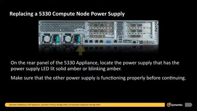 Replacing a 5330 Compute Node Power Supply смотреть онлайн