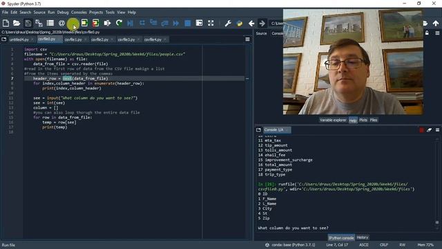 Reading CSV files in Python смотреть онлайн