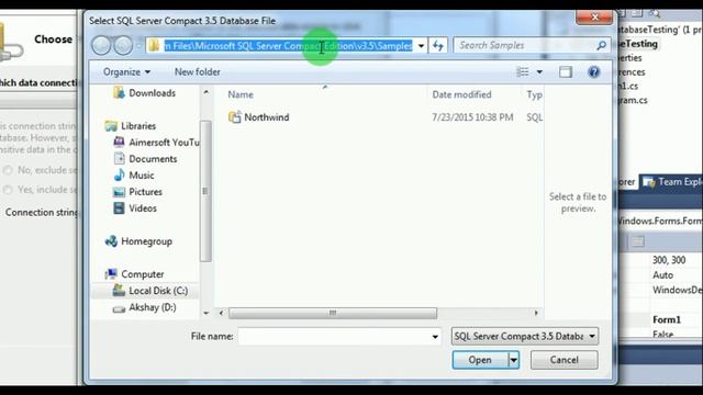 How to connect to database in visual studio 2010 | C# смотреть онлайн