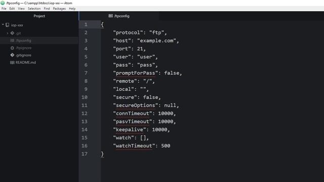 Iop-xxx | Connect Atom To FTP Host