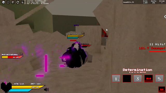 chara new combos |Undertale Test Place Reborn| смотреть онлайн