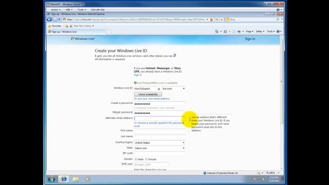 How To Create Your Windows Live ID смотреть онлайн