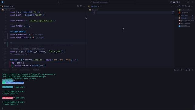 GitScrap | GitHub Web Scrapper смотреть онлайн