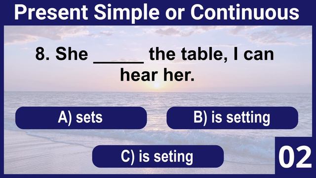 Present Simple or Present Continuous? | English Grammar Quiz 📝 | English Test and Exercise смотреть онлайн