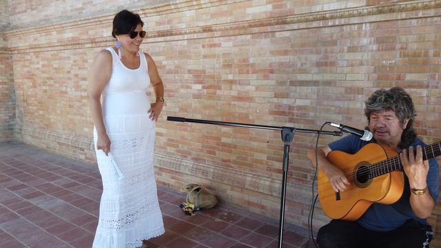 Flamenco en la plaza España de Sevilla смотреть онлайн