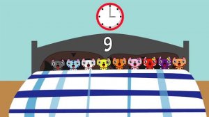 Five Little Monkeys Jumping On The Bed #6 | Children Nursery Rhyme | Kids Songs | Baby Puff Puff