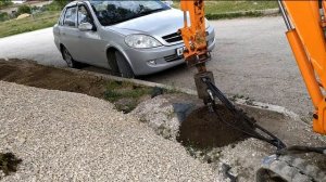 Ямабур гидравлический для миниэксковатора, своими руками, в гараже, испытания ямабура.