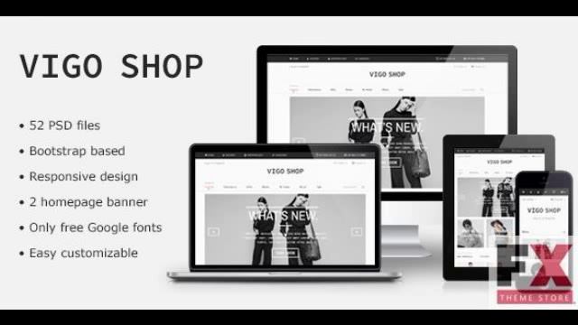 Preview Vigo Shop - Responsive Bootstrap eCommerce PSD смотреть онлайн
