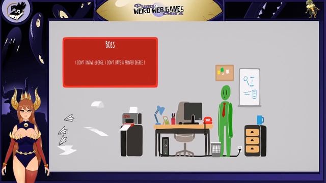 Weird Web Games: George and the Printer смотреть онлайн