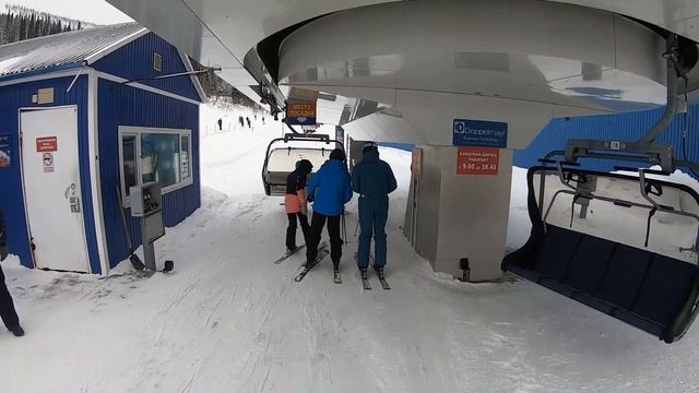 Подъем и посадка, Шерегеш декабрь 2021г. смотреть онлайн
