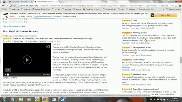 Trendwoo Freeman X6 Multifunction Outdoor Wireless Speaker Review смотреть онлайн