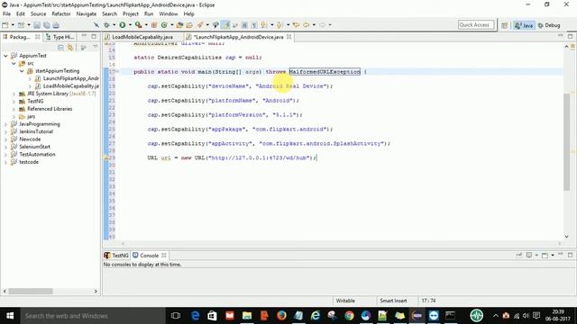 Appium Mobile app testing Launch and close automatically Flipkart app in real android device смотреть онлайн