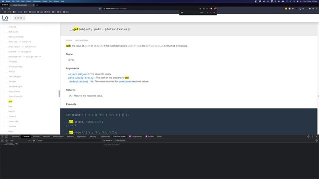Lodash get - Lodash in 3 minutes смотреть онлайн