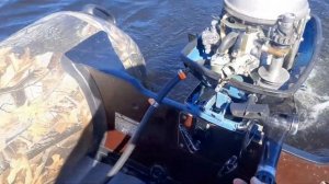 Ветерок 8 на лодке НДНД 340 вдвоем