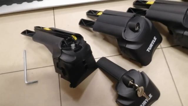 Roof rack bar with flush railing Hyundai Santa Fe 3 (DM )/Hyundai IX45 TURTLE AIR2 смотреть онлайн