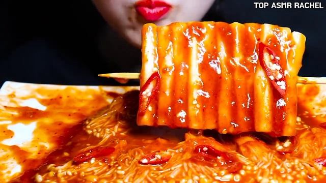 Top Asmr Rachel? Enoki mushroom & tteobokki | add speed. смотреть онлайн