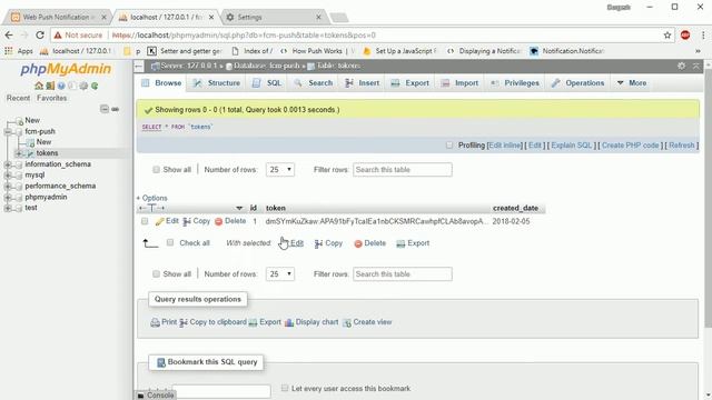 Using FCM send and receive background web push notification in PHP/MySQL part5 смотреть онлайн