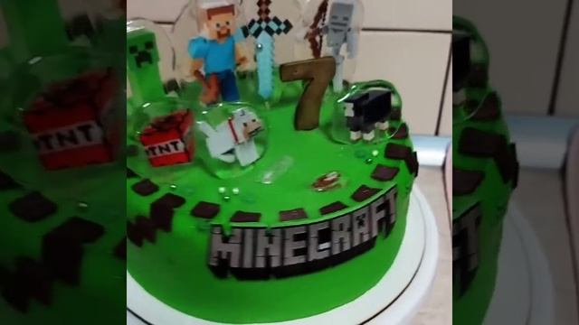 Торт Майнкрафт для мальчика смотреть онлайн