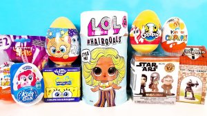 СЮРПРИЗ MIX! LOL Hairgoals 2, Funko Мандалорец, My little pony, Губка Боб Unboxing Kinder Surprise
