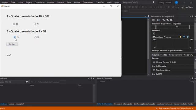 Quiz em C#, aula para iniciantes. Vamos criar uma tela de perguntas e repostas em C#. смотреть онлайн