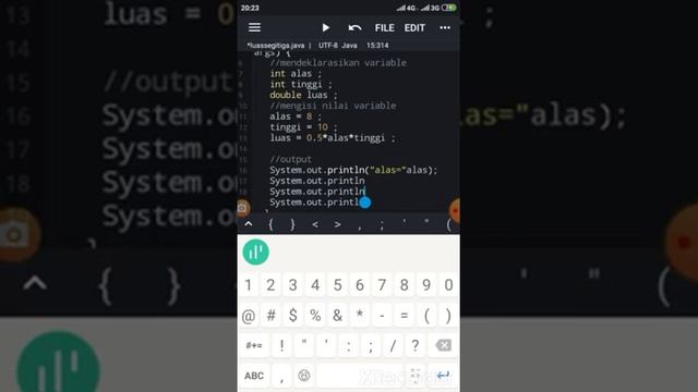 cara menghitung luas segitiga di java N-IDE смотреть онлайн