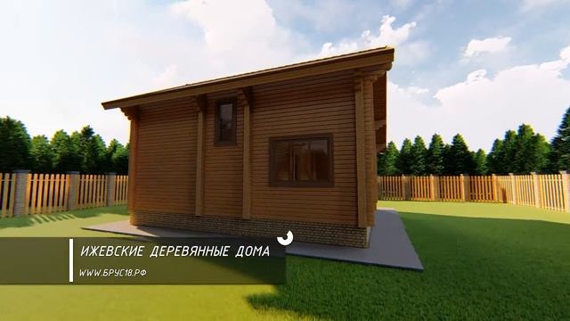 Проект дома из профилированного бруса Д-2 смотреть онлайн