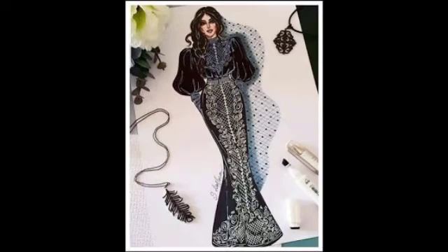 THE BEST FASHION ILLUSTRATION DRESSES / DESIGN IDEA'S / FASHION DESIGN SKETCHES .. смотреть онлайн
