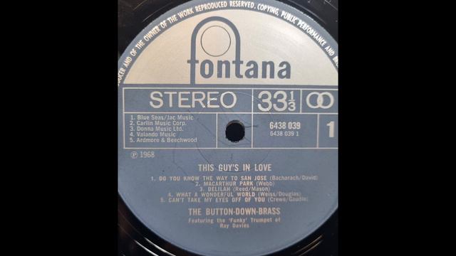 MacArthur Park - The Button Down Brass / Ray Davies LP This Guy's In Love 1968 Fontana смотреть онлайн