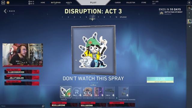 ACT 3 DISRUPTION is HERE! Valorant Battle Pass and skin breakdown смотреть онлайн