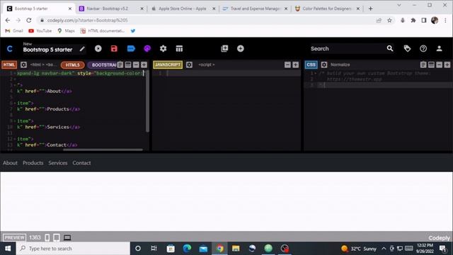 Bootstrap Navbar смотреть онлайн
