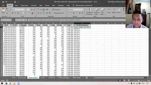 TABK TM 13 Microsoft Excel Tes Substantif –Audit SiklusPenerimaan. смотреть онлайн