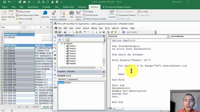 Excel VBA - For Next / For Each Yapısı смотреть онлайн