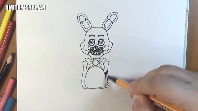 How to draw Old Toy Bonnie, FNaF, Как нарисовать Олд Той Бонни, ФНаФ смотреть онлайн