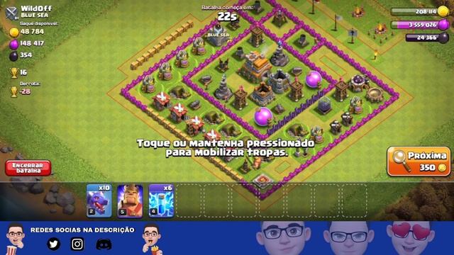 COMO PASSAR RÁPIDO PELO CV7 NO CLASH OF CLANS смотреть онлайн