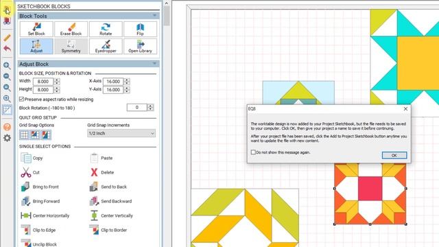 How to Design a Custom Set Quilt in Electric Quilt 8 (EQ8) смотреть онлайн