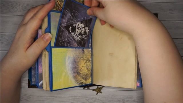 Handmade journal "Starfall" with colorful divider tabs / Блокнот ручной работы "Звездопад" смотреть онлайн