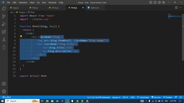Build a Blog App with React JS | React Beginners Project смотреть онлайн