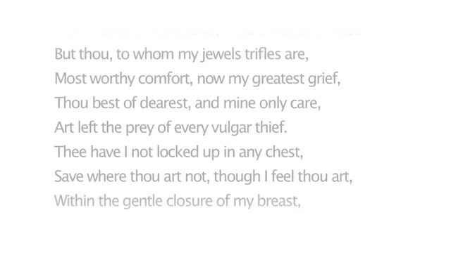 Shakespeare's Sonnet 48 – How Careful Was I When I Took My Way смотреть онлайн