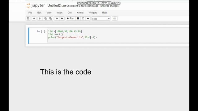Find the largest number in the list using python смотреть онлайн