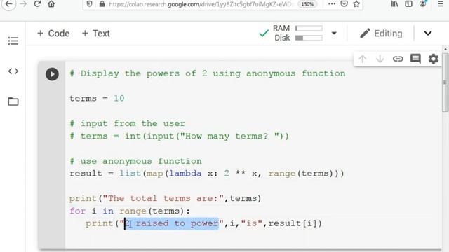 Exponentiation power of a number in python using anonymous function смотреть онлайн