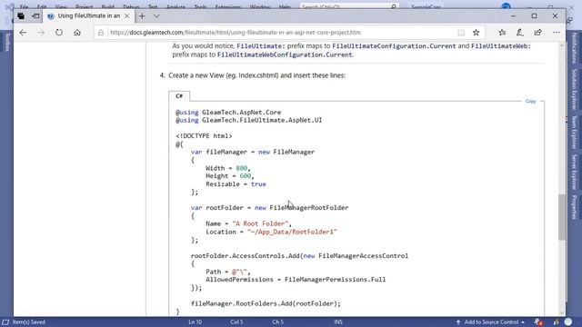 ASP.NET Core File Manager - Getting Started смотреть онлайн
