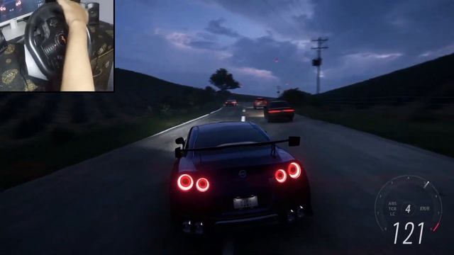 Nissan GT-R - Forza Horizon 5 | Realistic Driving | Steering Wheel Gameplay смотреть онлайн