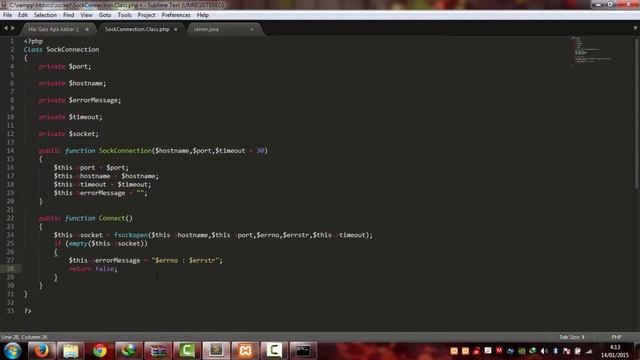 Client socket conection menggunakan php dan java смотреть онлайн