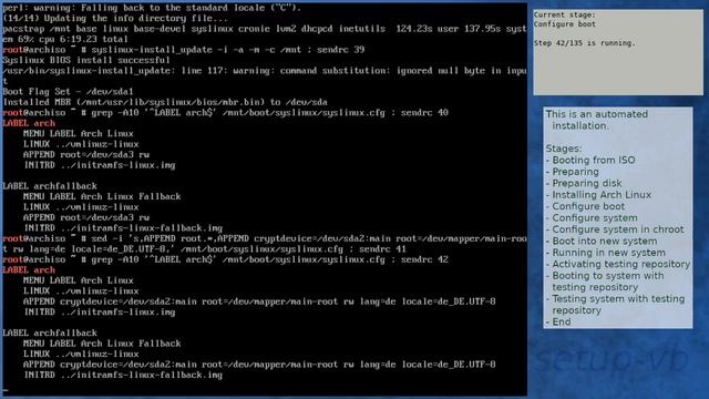 Arch Linux installation recording to kernel 5.8.13-arch1-1 (core) смотреть онлайн