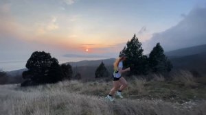 Екатерина Митяева - заключительная интервальная тренировка  перед гонкой. Горы Геленджика.