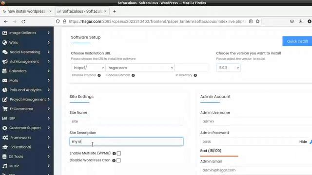 How to install WordPress in cPanel Softaculous смотреть онлайн