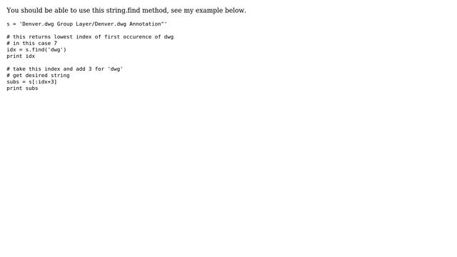 GIS: Python Question - how do I extract a part of a string (3 Solutions!!) смотреть онлайн