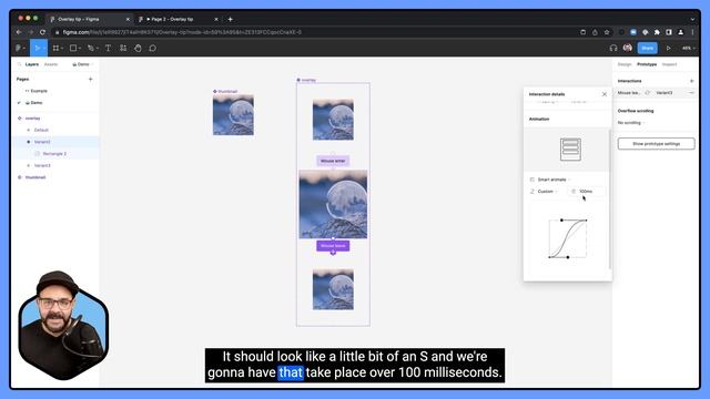 Prototyping overlay transitions in Figma смотреть онлайн